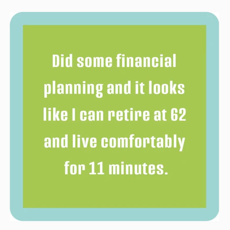 “Financial Planning” Coaster