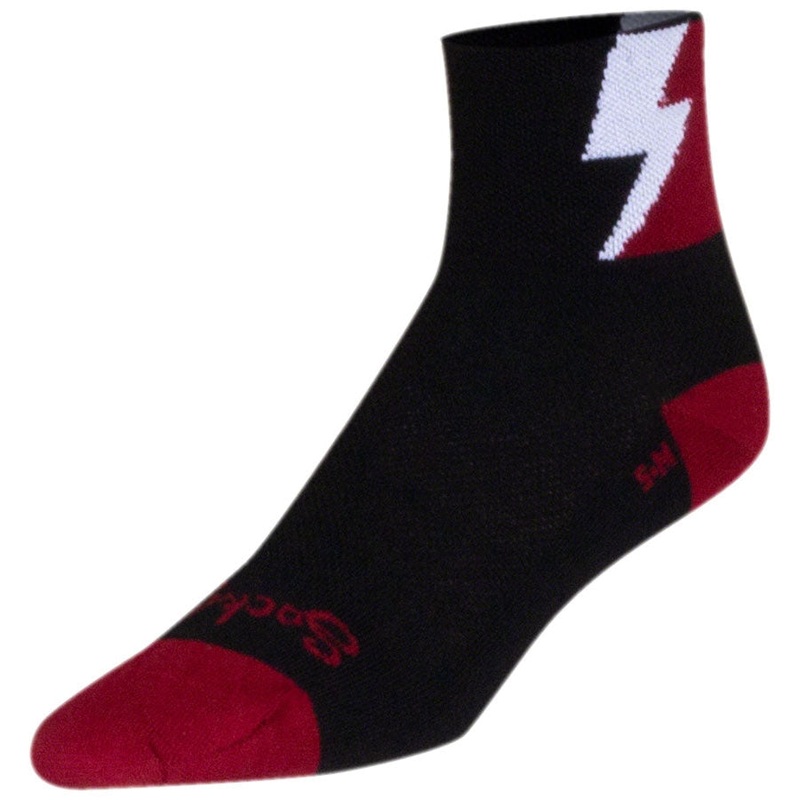 Classic Bolt Bike Socks – Black Black