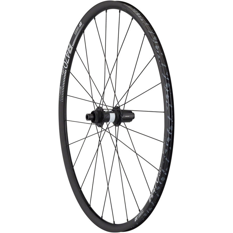 Quality Wheels DT 350/DT R470db Rear Wheel – 700 12 x 142mm Center-Lock HG 11 MTN Road BLK
